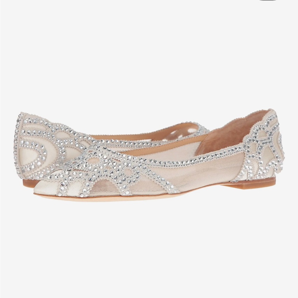 Badgley Mischka wedding flats